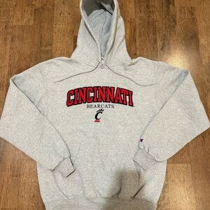 Champion Gray Cincinnati Bearcats Hoodie m